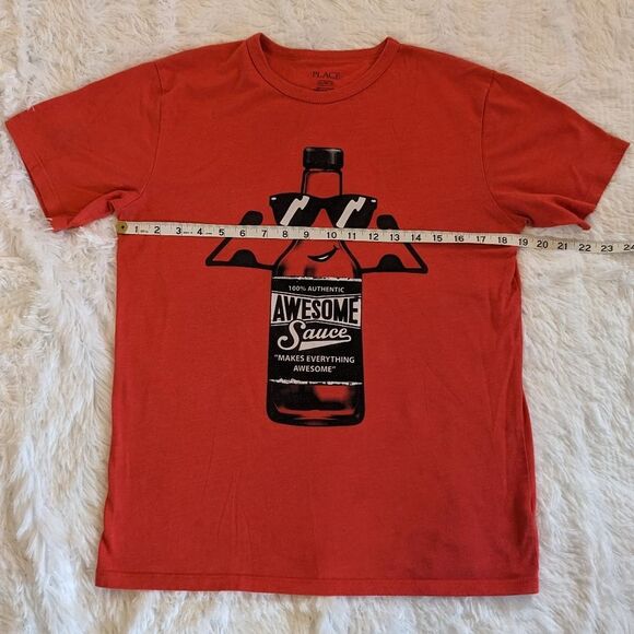 The Children’s Place "Awesome Sauce" T-Shirt, Red, Size XXL - Picture 5 of 7